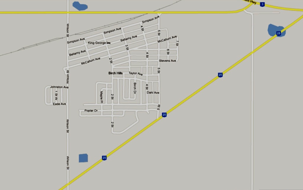 Nisbet Forest to Birch Hills INDEX